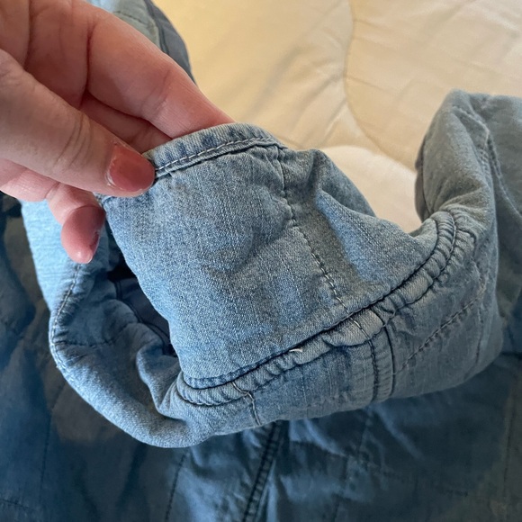 Free People Blue Quilted Puffer Jacket - Picture 12 of 12